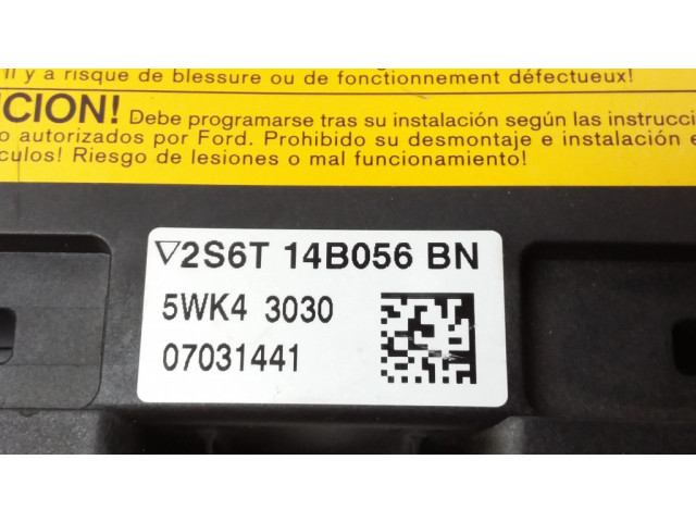 Блок подушек безопасности 2S6T14B056BN, 5WK43030 Ford Fiesta