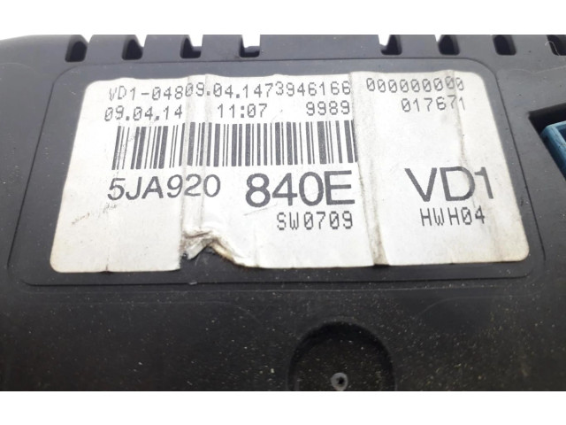 Панель приборов 5JA920840E   Skoda Rapid (NH)       