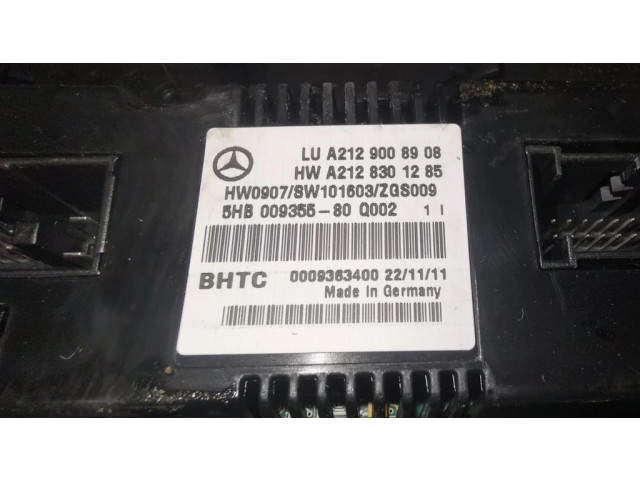 Блок управления климат-контролем A2129008908, A2128301285   Mercedes-Benz E W212
