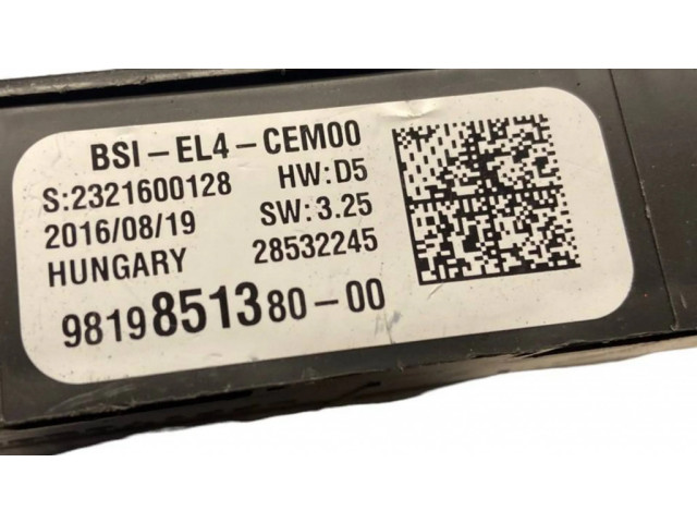 Блок предохранителей 9819851380, 28532245 Citroen C4 Grand Picasso