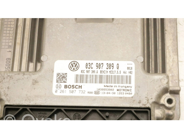Блок управления двигателя 03C907309Q, 0261s07732   Volkswagen Touran II