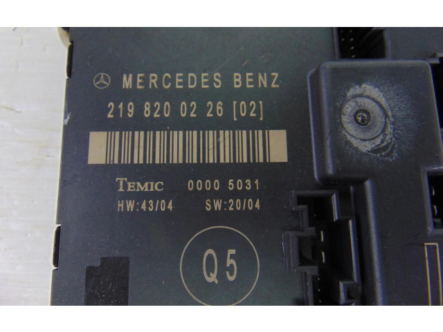 Řídící jednotka 2198200226 Mercedes-Benz CLS C219