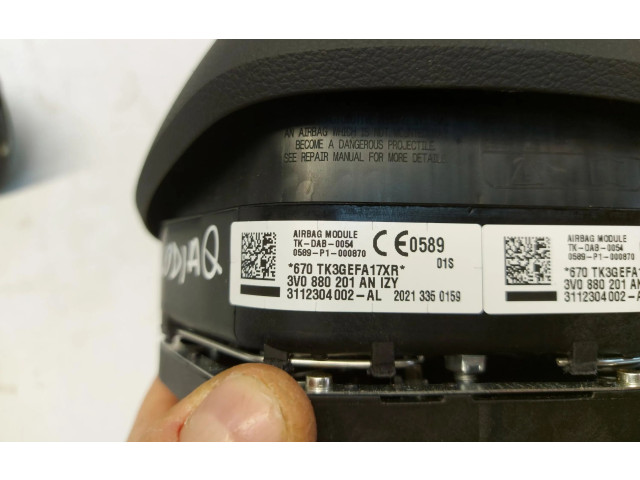 Подушка безопасности водителя 3V0880201 Skoda Kodiaq
