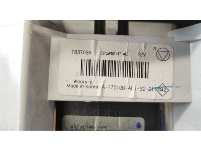 Блок управления климат-контролем T83703A, KT8A170106AL   Dacia Sandero