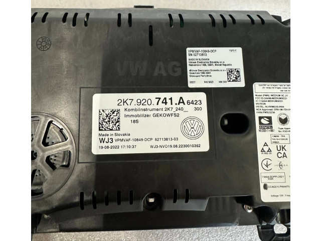 Přístrojová deska Volkswagen Caddy 2021 2K7920741A