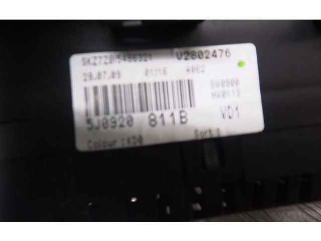 Панель приборов 5J0920811B Skoda Fabia Mk2 (5J)