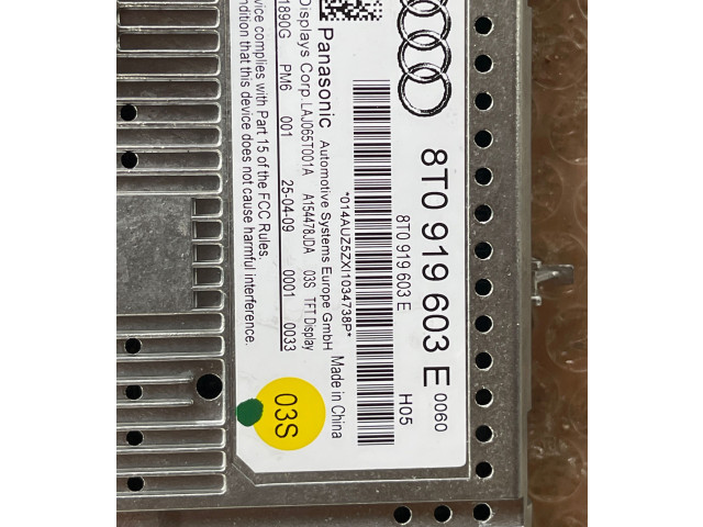 Дисплей 8T0919603E Audi Q5 SQ5