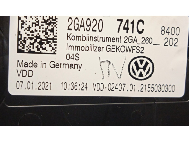 Přístrojová deska Volkswagen T-Roc 2021 2GA920741C