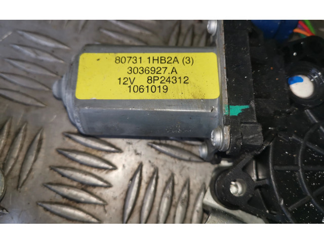 Передний комплект электрического механизма для подъема окна 827301HB1A, 807311HB2A Nissan Note (E12)