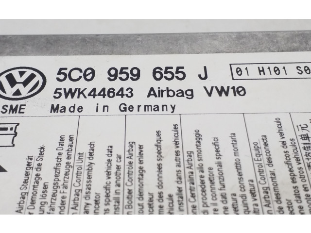 Блок подушек безопасности 5C0959655J, 5WK44643 Volkswagen Jetta VI