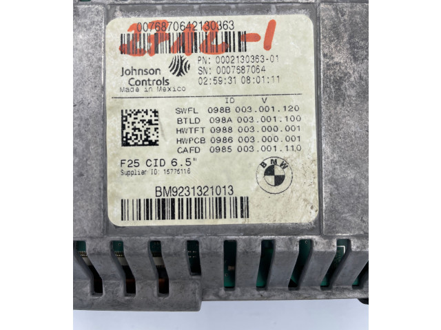 Дисплей 9231321, 9877G6 BMW X3 F25