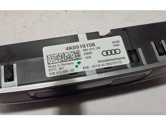 Модуль блока управления кондиционером 4K0919158 Audi A7 S7 4K8