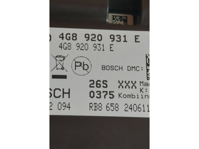 Панель приборов 4G8920931E   Audi A6 S6 C7 4G       