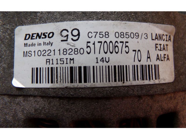 Генератор 51700675, 51700675   Fiat Punto (199)      