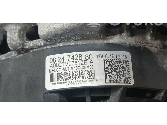 Генератор 9824742880, A002TV0781ZE   Peugeot Partner III      