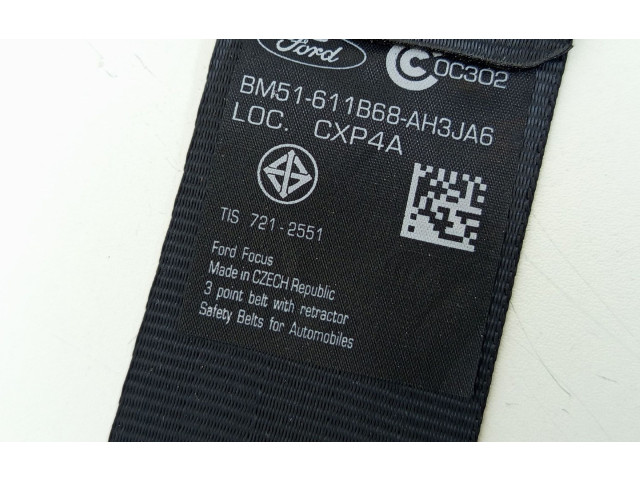 Turbodmychadlo Третий рядный ремень безопасности BM51611B68AH3JA6, 34074772D Ford Focus