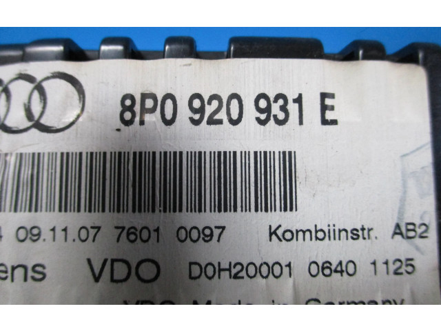 Панель приборов 8P0920931E Audi A3 S3 A3 Sportback 8P