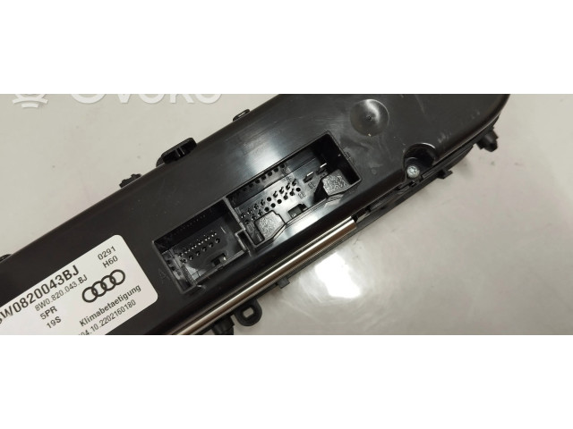 Блок управления климат-контролем 8w0820043bj Audi A4 S4 B9 8W