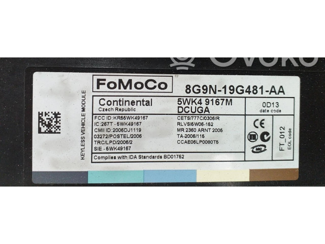 Turbodmychadlo Другие блоки управления / модули 8G9N19G481AA, 65457 Volvo XC70 D5244T10