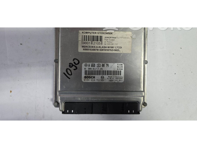 Řídící jednotka A6681530079, 0281010752 Mercedes-Benz A W168 2001