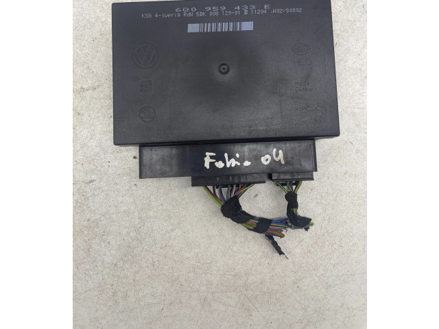 Блок комфорта 6Q0959433E Skoda Fabia Mk1 (6Y)