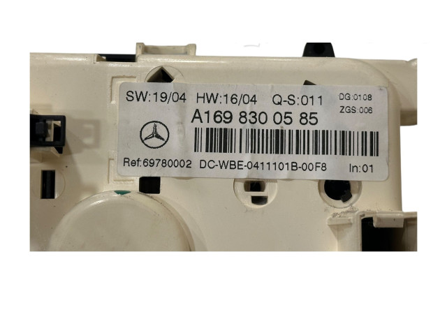 Блок управления климат-контролем A1698300585, 69780002 Mercedes-Benz A W169
