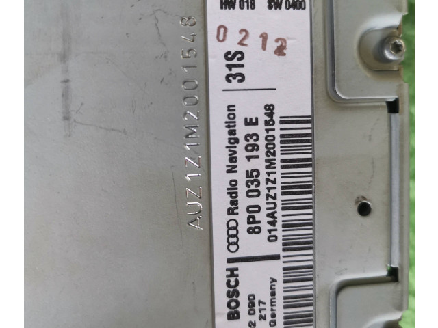 Турбина Радио/ проигрыватель CD/DVD / навигация Audi A3 S3 8P 8P0035193E