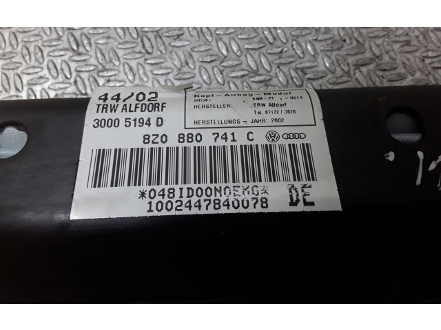 Надувная подушка для крыши Audi A2 - года 8Z0880741C
