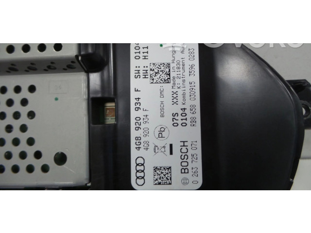 Přístrojová deska Audi A6 S6 C7 4G 2016 4G8920934F