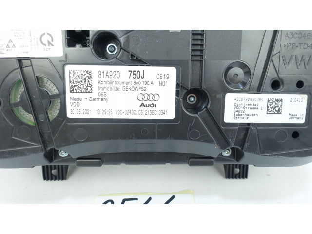 Панель приборов 81A920750J, 81A920750J Audi Q2 -