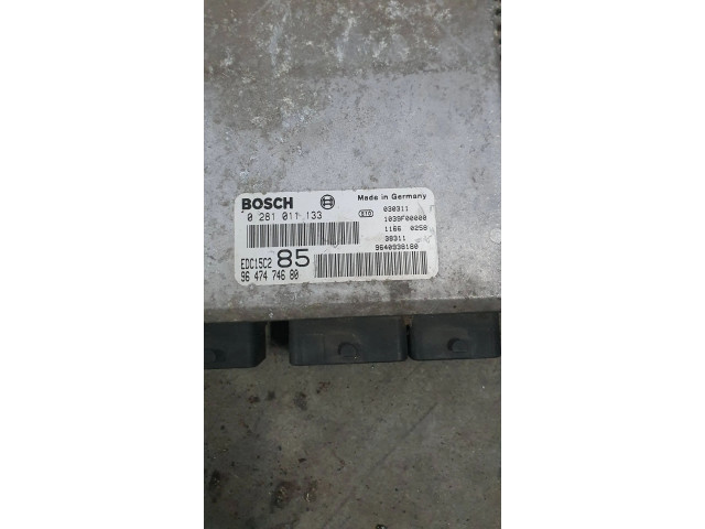 Блок управления двигателя 0281011133, 9649477380 Citroen C8