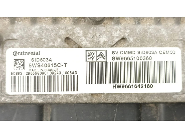 Блок управления 9665100380, 5WS40615CT   Fiat Scudo