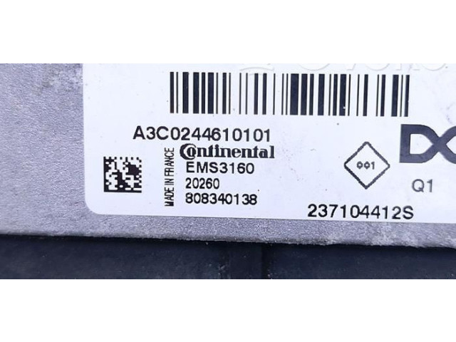 Блок управления двигателя 237104412S   Dacia Lodgy