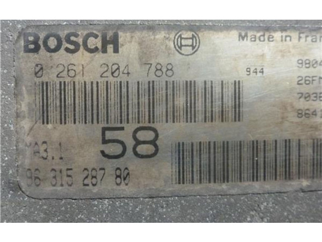 Turbodmychadlo Блок управления двигателем ECU    Peugeot 106   