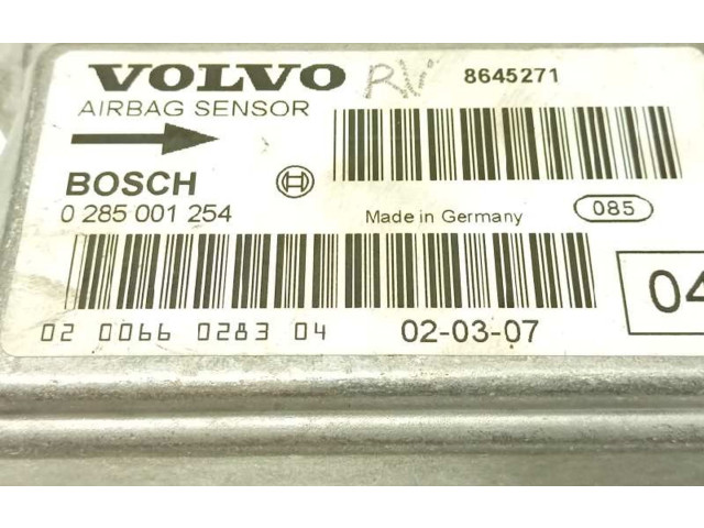 Блок подушек безопасности 8645271, 0285001254 Volvo S60