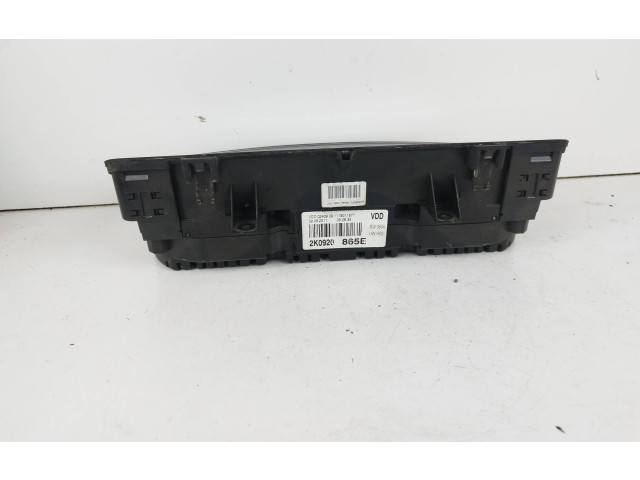 Přístrojová deska  Volkswagen Caddy 2011 2K0920865E, 1119011677  