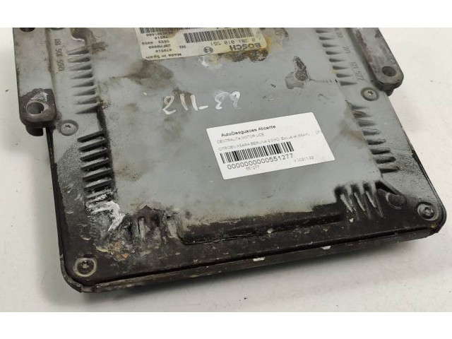 Блок управления двигателя 0281010551, 9641606680 Citroen Xsara