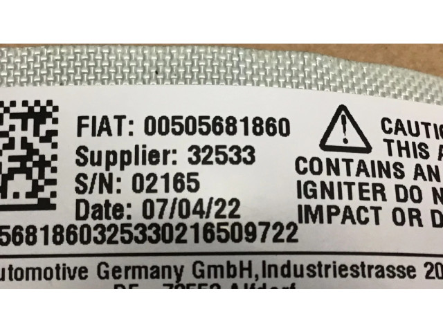 Боковая подушка безопасности 50568186, 34231791 Alfa Romeo Stelvio