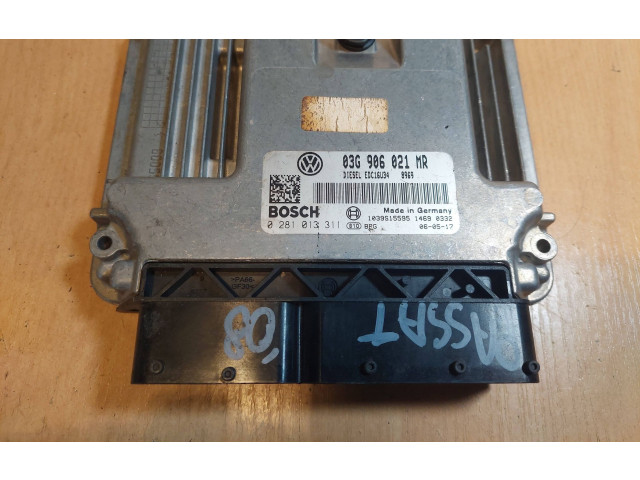 Блок управления двигателем Блок управления 0281013311, 03G906021MR   Volkswagen PASSAT B6