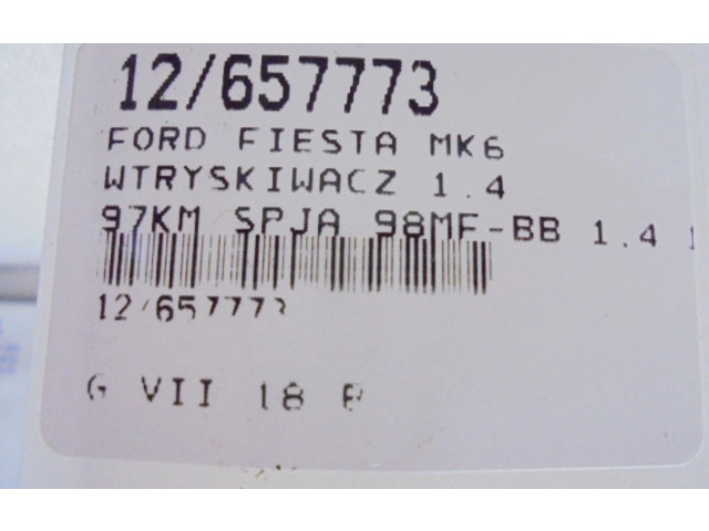 Vstřikovač 98MF-BB, 98MF-BB Ford Fiesta