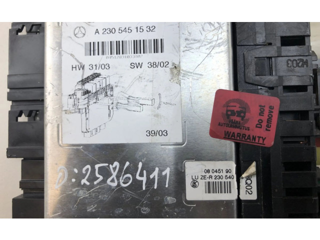 Блок предохранителей 10091518, A2305453932 Mercedes-Benz SL R230