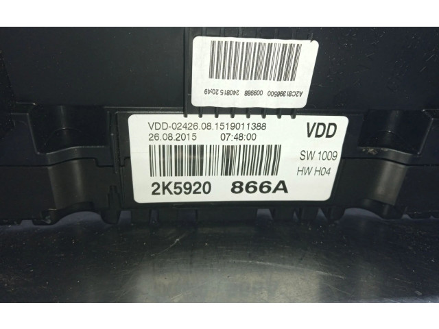 Панель приборов 2K5920866A   Volkswagen Caddy       