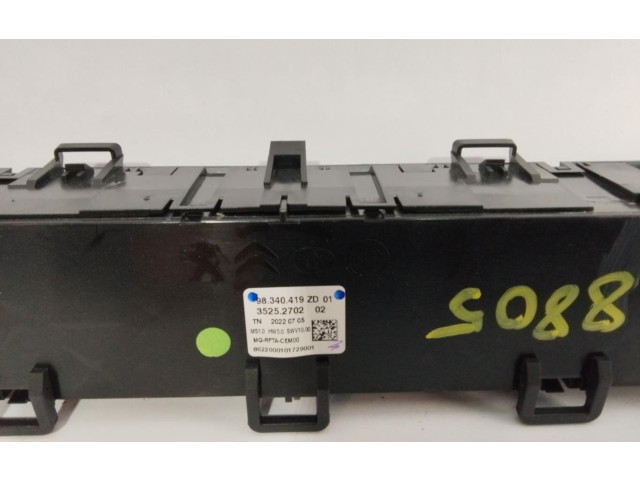 Блок управления климат-контролем 98340419ZD01 Opel Combo D