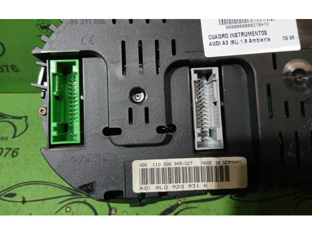 Панель приборов 8L0920931K Audi A3 S3 8L