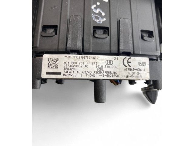 Подушка безопасности водителя 80A880201F, 80A880201 Audi Q5 SQ5