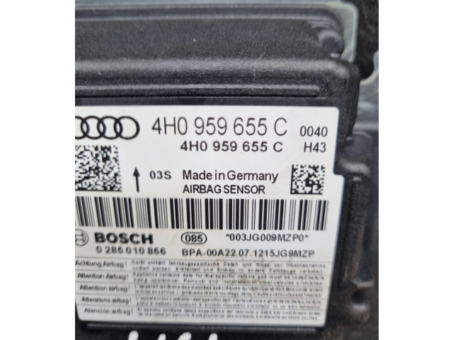 Блок управления надувных подушек 4H0959655C, 0285010856 Audi A6 S6 C7 4G