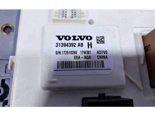 Блок комфорта 31394392, 31394392   Volvo S90, V90   
