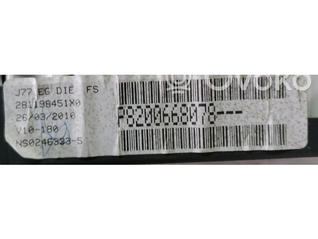 Přístrojová deska Renault Modus 2010 P8200668078