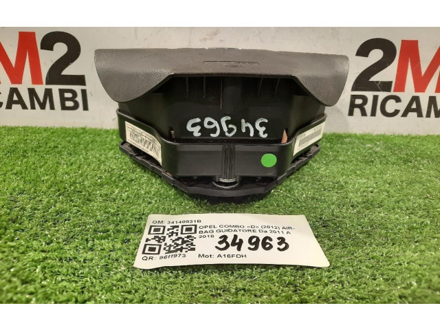 Подушка безопасности водителя 34140831B, 34140831B Opel Combo D