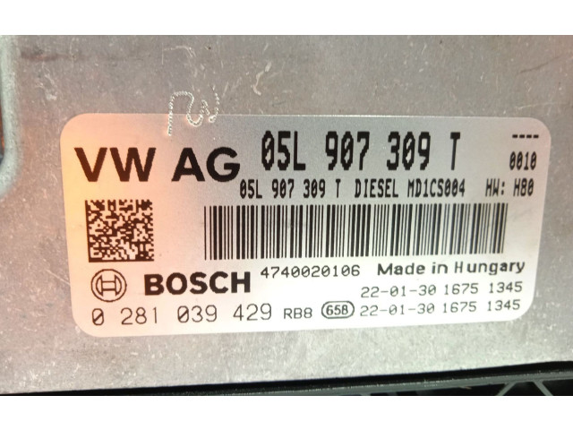 Řídící jednotka 05L907309T, 0281039429 Volkswagen Tiguan 2022